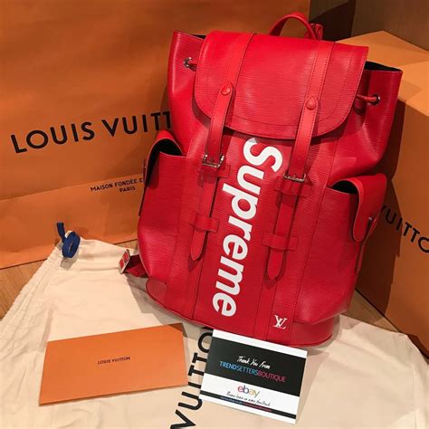 supreme louis vuitton bag for sale|louis vuitton supreme backpack men.